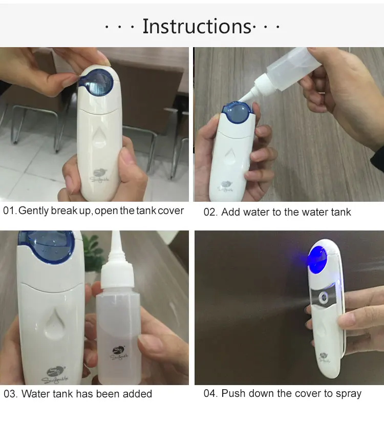 Beauty Device Portable Machine Deep Face Humidifier Nano Sprayer Facial Steamer