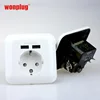 New Design TUV Approval High Quality euro usb wall socket 220v
