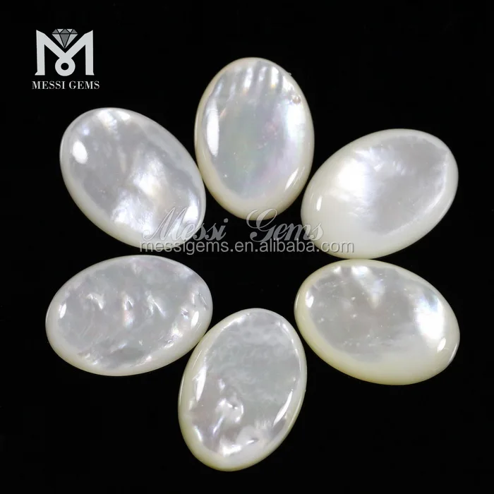 Cabochon Oval 18 X 25 mm Natural Mother of Pearl Shell