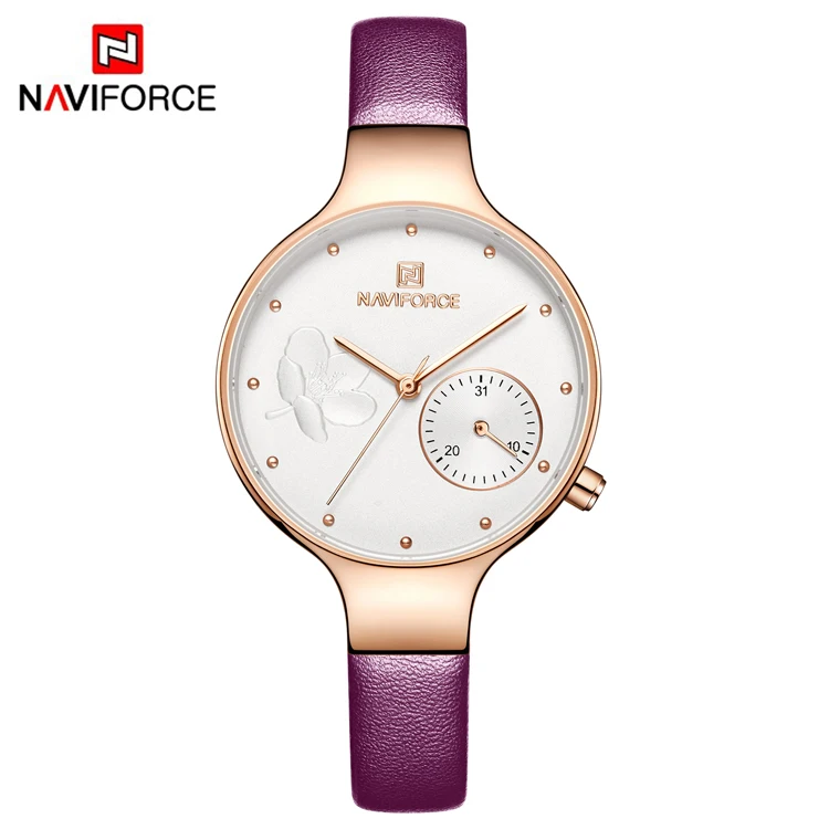 

Top Brand NAVIFORCE 5001 Luxury Women Watches Fashion Ladies Rhinestone Watch Waterproof Watch Simple Clock relogio feminino