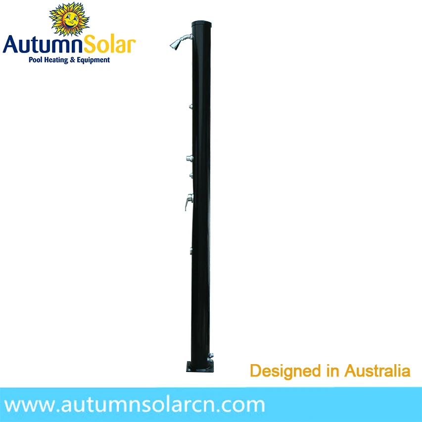 

popular Europe 40L Aluminum movable outdoor garden shower, Black