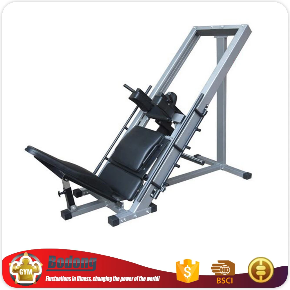 Seated Incline Squat Machine Gym Equipment Fitness 45 Degree Kicking ...