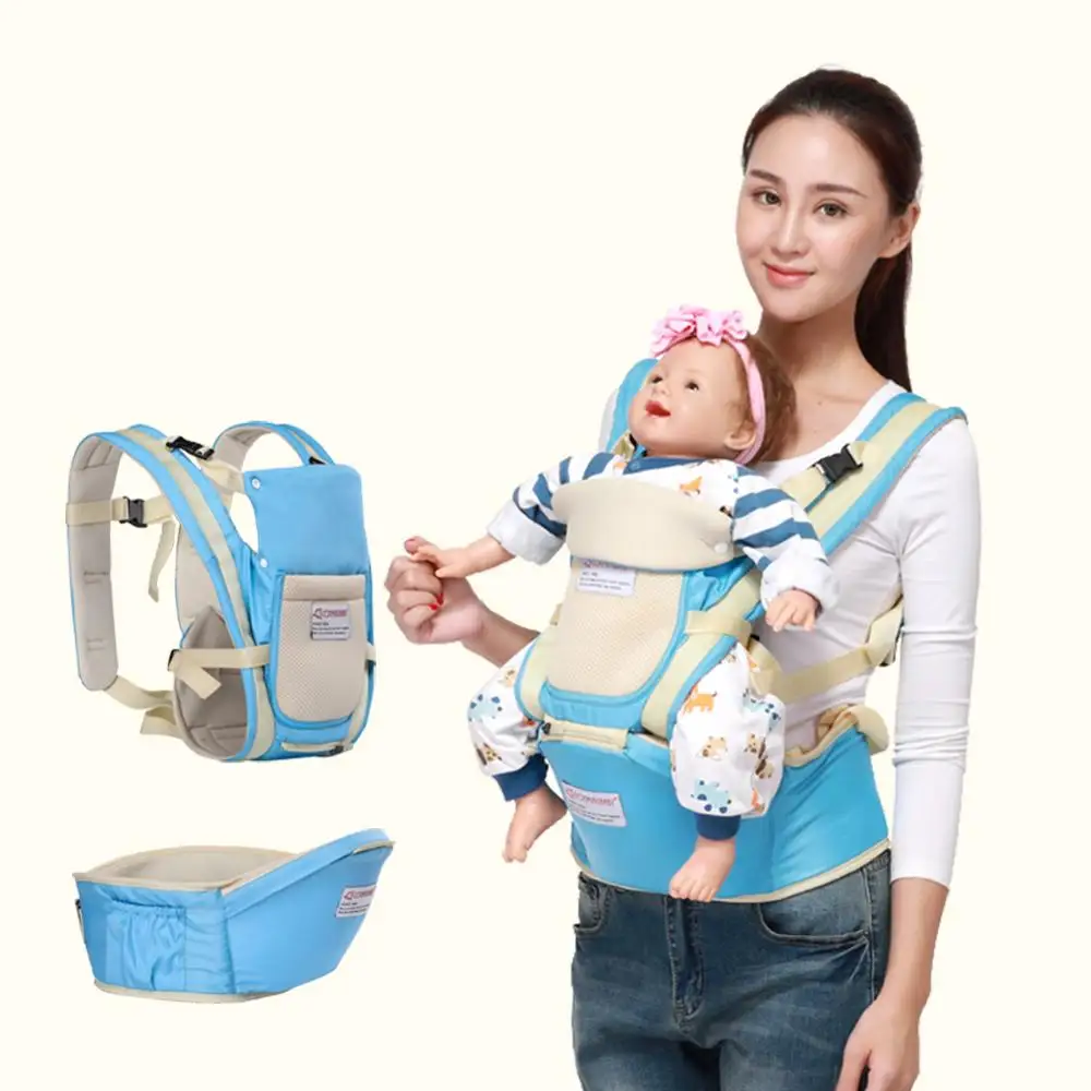 Four Seasons Universal Double Shoulder Face to Face  and Back Carrier for Child Kid Toddler 7 in 1 Collocation