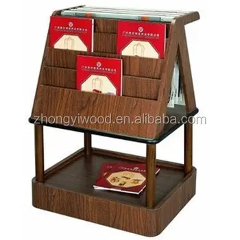 Portable Wooden Magazine Rack Stand Library Display Portable Wooden Magazine Rack Stand