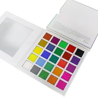 

Vendor Low MOQ Glitter and Matte Eye Shadow 25 Color Cardboard Private Label Eyeshadow Palette