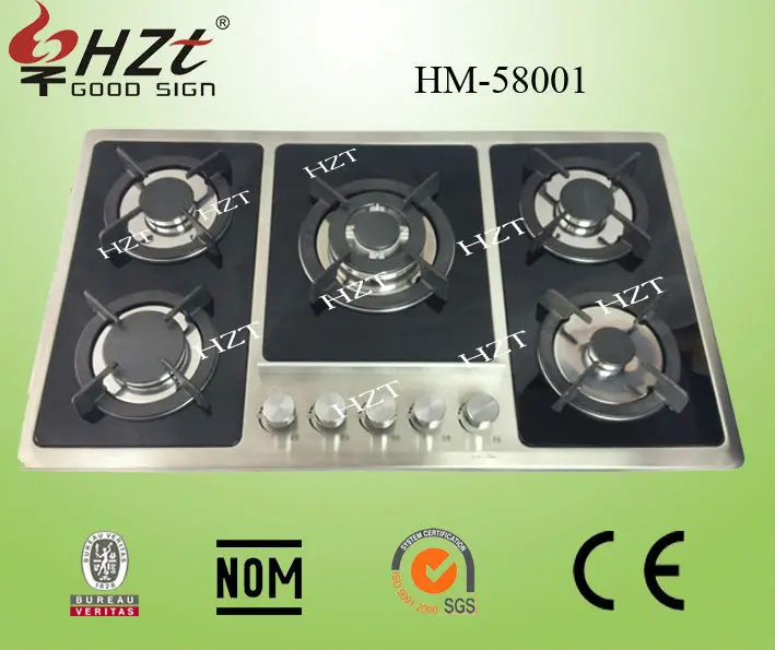 Battery / Ac Pulse Ignition,High Power Sabaf Burner 5 Gas Burner/gas Stove/gas Cooker Buy 5