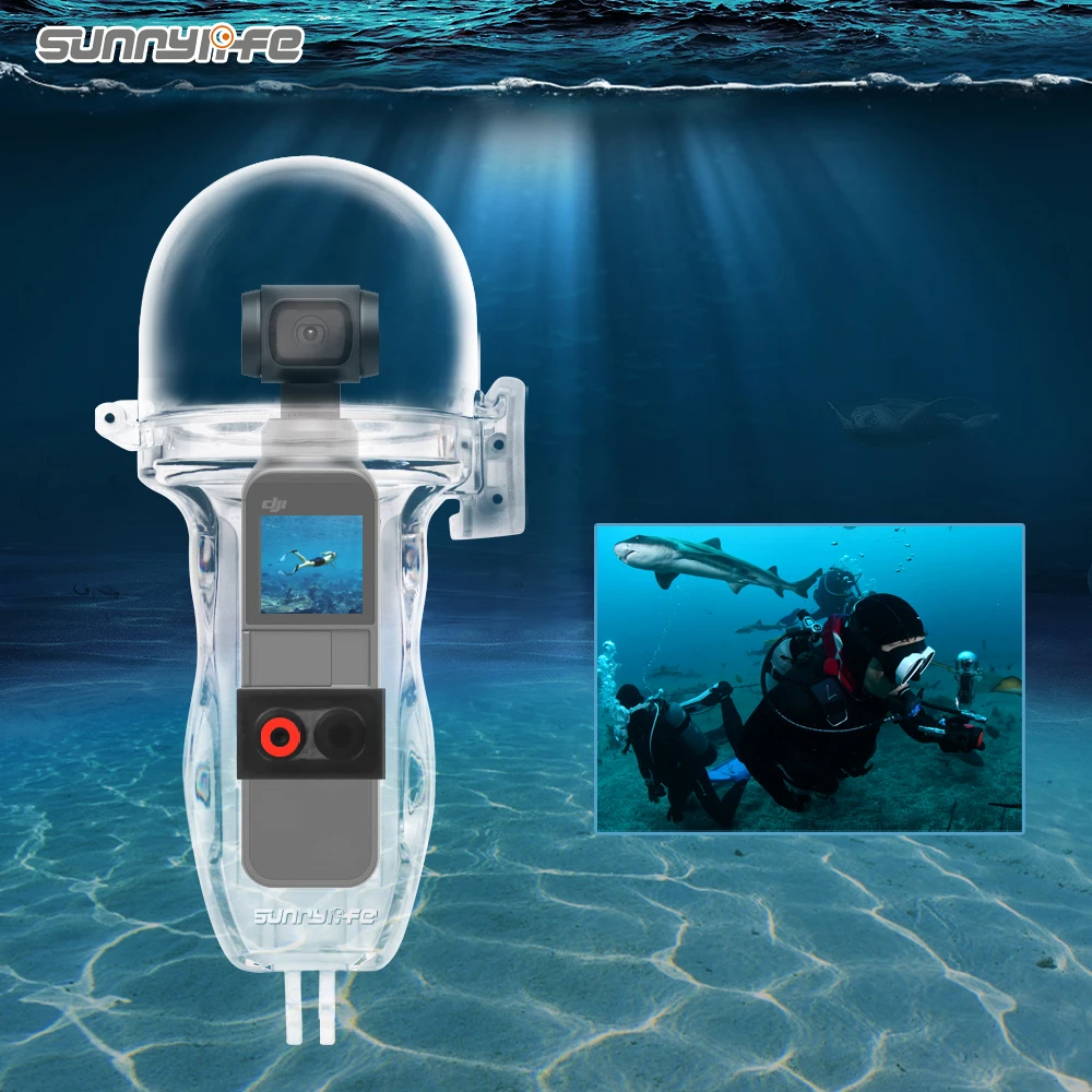 

Sunnylife 60 Meters Waterproof Protective Housing Case Diving Shell for DJI OSMO POCKET Gimbal Camera, Transparent