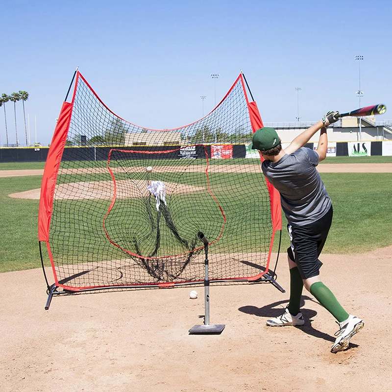 

High sale china factory wholesale cheap price training baseball practice net, Red/black and customized