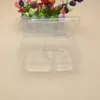 Clear Plastic fruit container disposable PP plastic food box with hinged lid