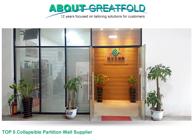 Free Design Luxury Comercial Acoustic Sliding Folding Partitions for Art Gallery Interior Folding
