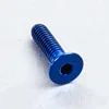 M6 M12 Color Titanium Ti Gr5 Hex Socket Countersunk/CSK Head Screw DIN7991