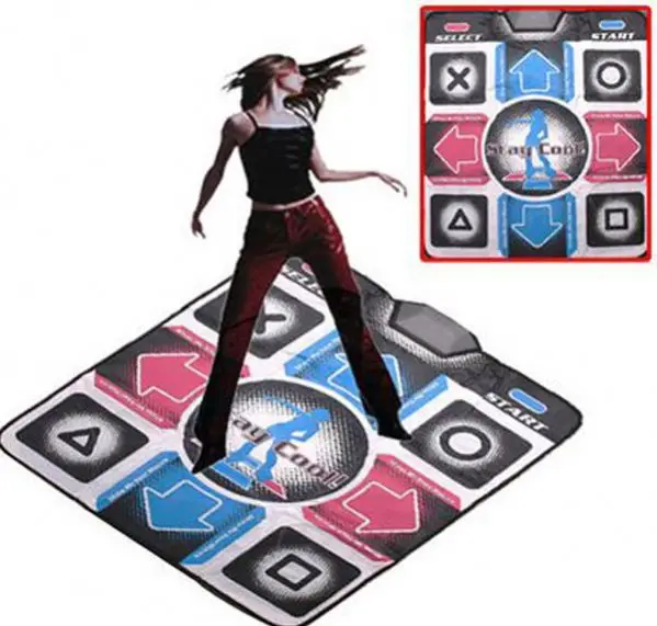 
2 Player PC TV Game Dance Pad Wireless Support 