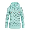 LX180 New fashion all over print ladies thick fleece winter hooded sweatshirt in stock /OEM Custom