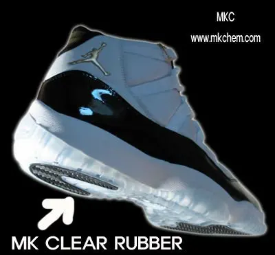 clear rubber shoes