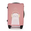 Printing DIY suitcase customized Music Cat logo Luggage ABS