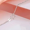 2019 Wholesale custom sterling silver color necklace chain 925, unisex snake rolo trace bead twist box chain necklace