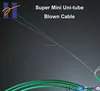 24 fiber Super Mini Uni-tube Blown Fber Optic Cable for Microduct Installation