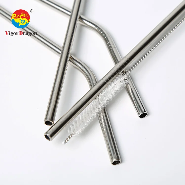 

Stainless Steel 304 Bent Straight Inox Metal Drinking Straws for Smoothie, Sliver/ rose gold/ gold/ black/ rainbow