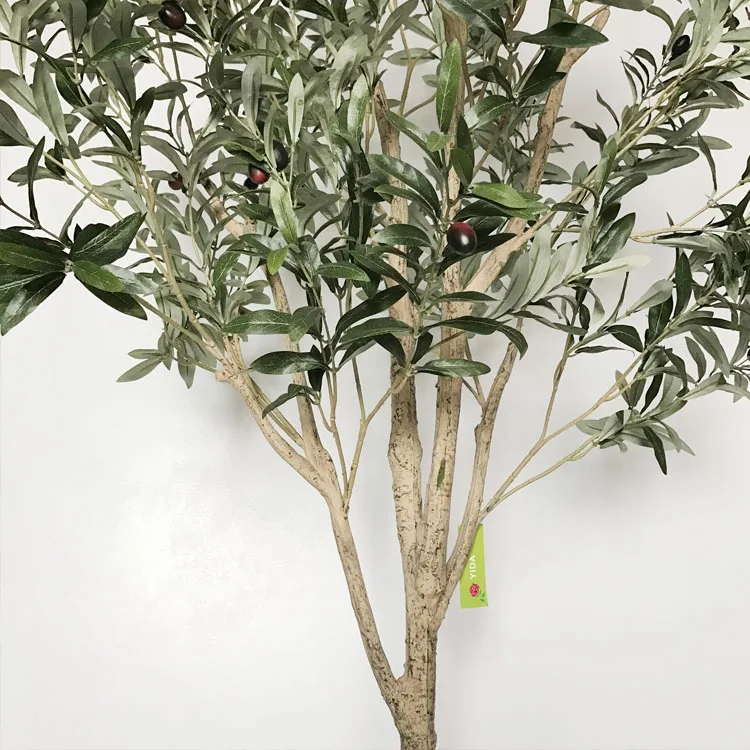 73'' Tall Artificial Olive Tree With Burgeoning Fruits And Thick Leaves