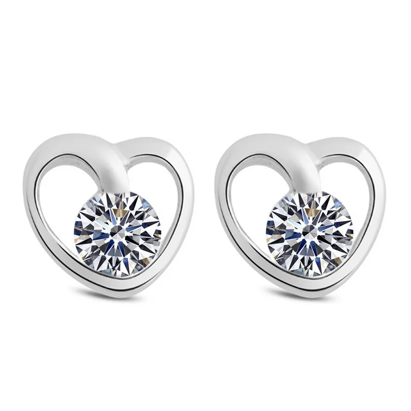 

WHE13 Free sample bead jewelry Germanium diamond stud earrings, N/a