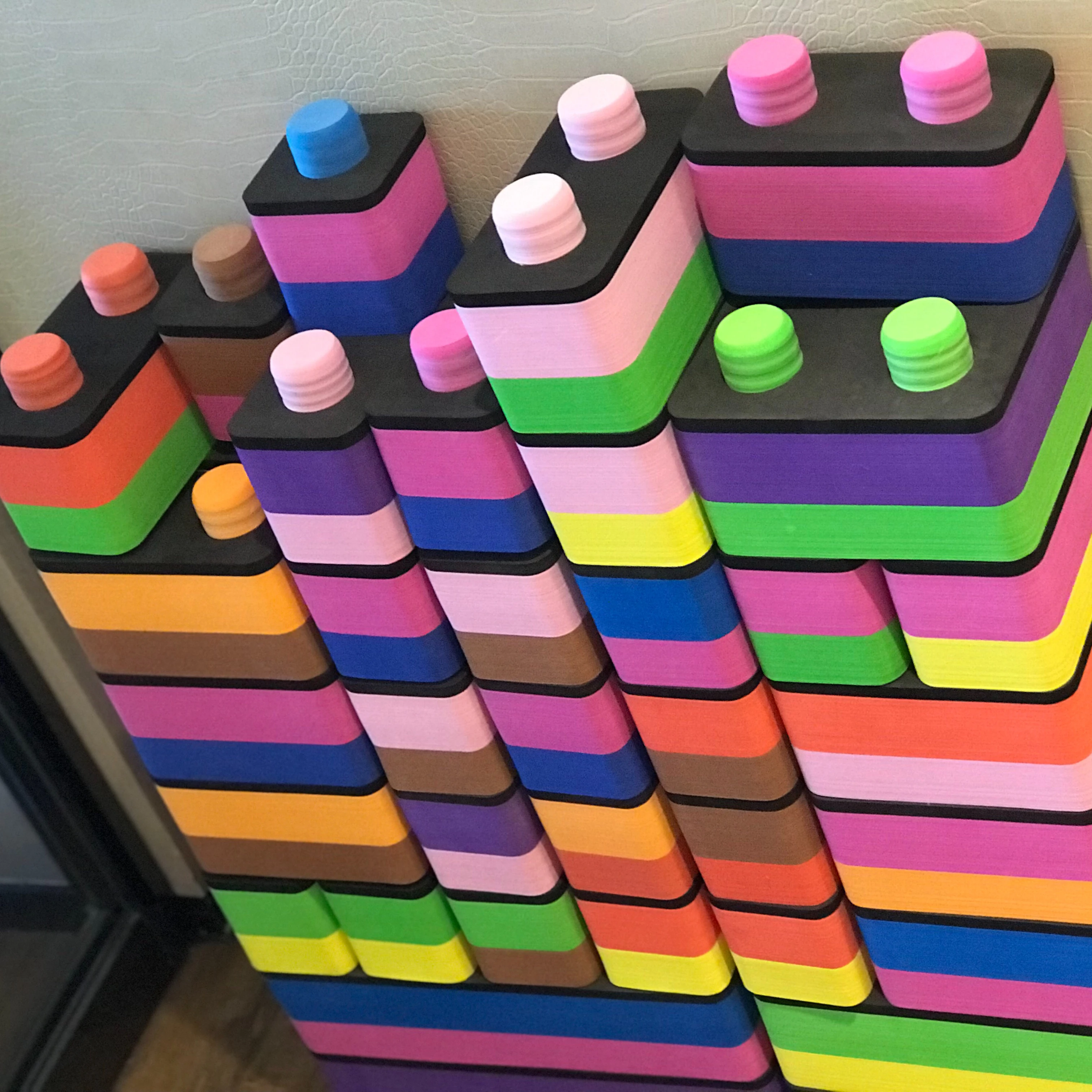 

Big stacking eva foam building blocks Jubom plastic blocks