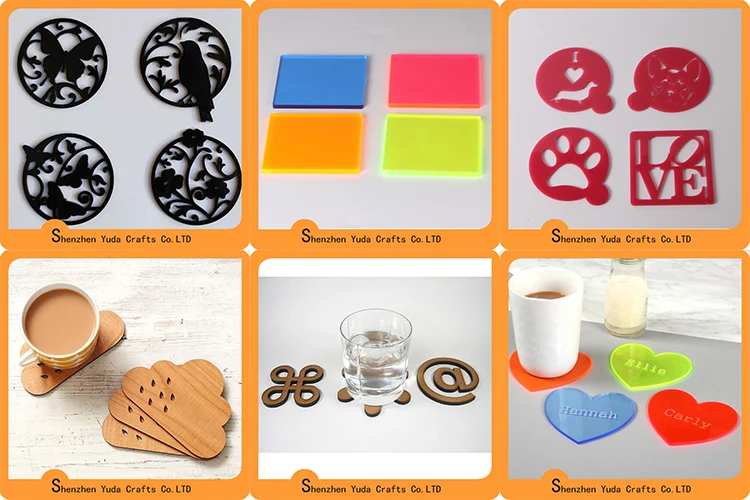 Laser Cut 8pack Acrylic Perspex Square Coasters Wholesale Buy
