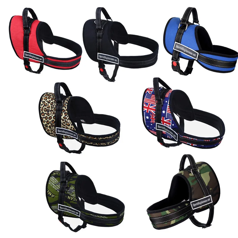 

Z378 Sports Dog Harness D-ring No Pull Nylon Dog Harness Vest with Hand Strap for Small and Large Dogs