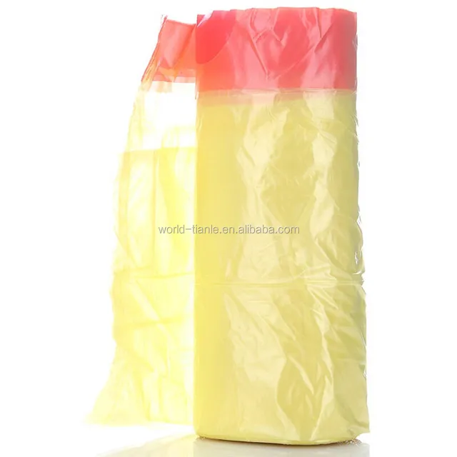 13 Gallon Household Drawstring Trash Bags, Heavy Duty, Clear