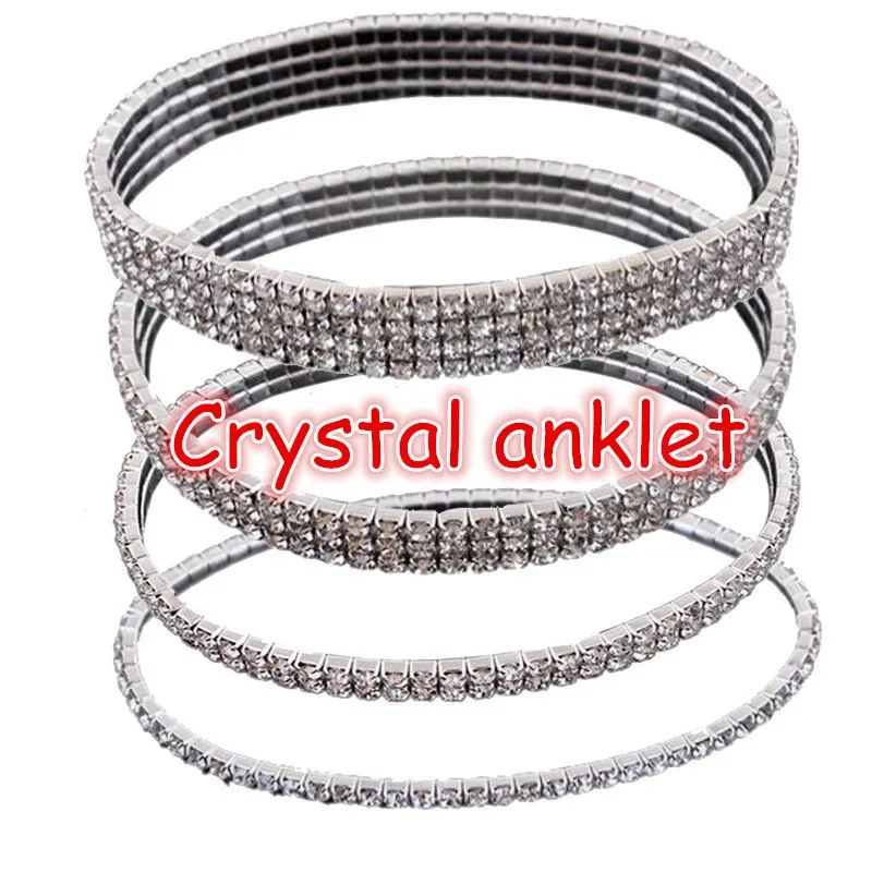 

Shiny full crystal anklets shipping, N/a