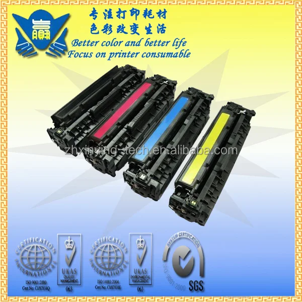 Color printer supplies for HP CC530 531 532 533, toner for HP CP2020