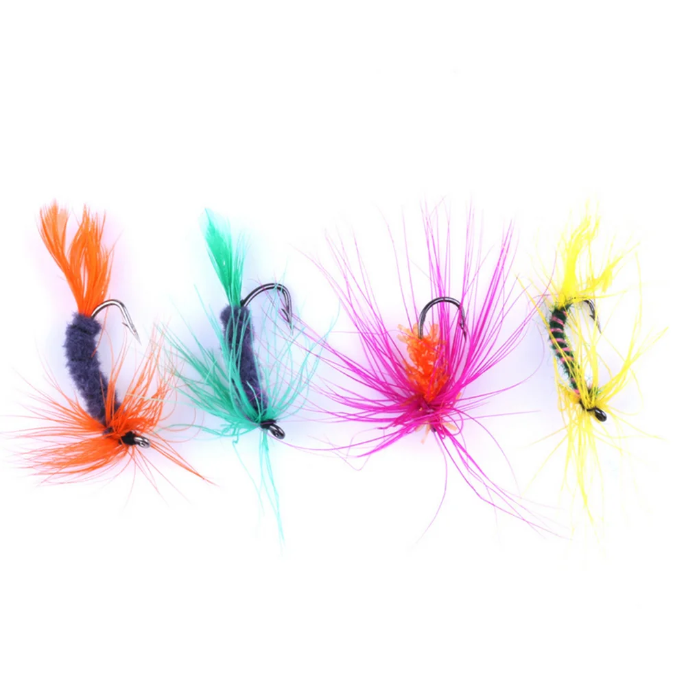 

Gorgons 96pcs/set Trout wet peche a la mouche dry fly fishing lures, Vavious colors