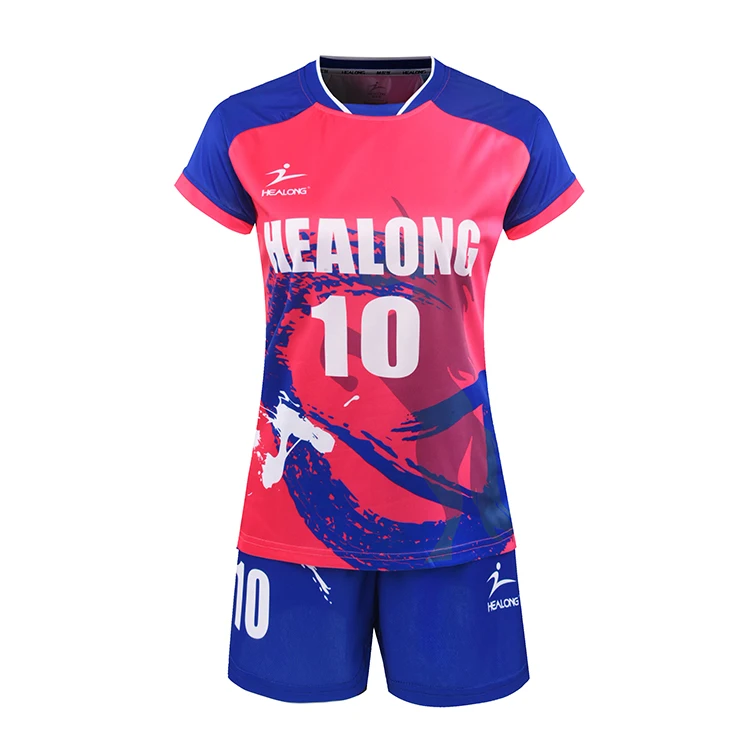 Source Custom Sublimation Pink Volleyball Jersey on m.