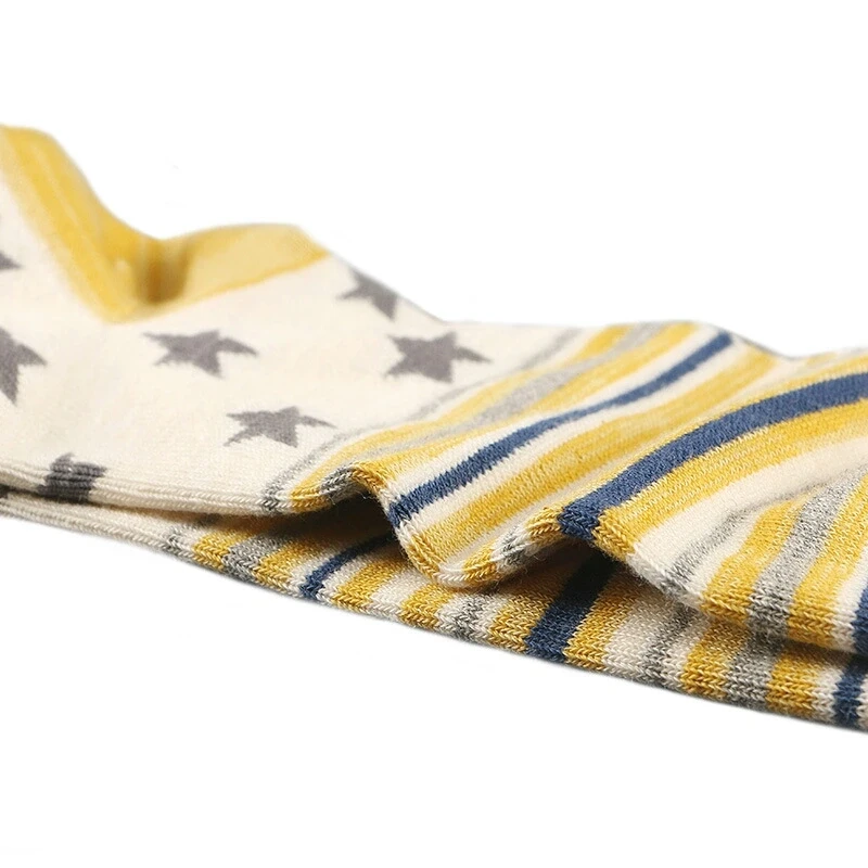 Star Pattern Autumn Winter Stripe Trend Japanese Child Custom Kids Socks Ankle