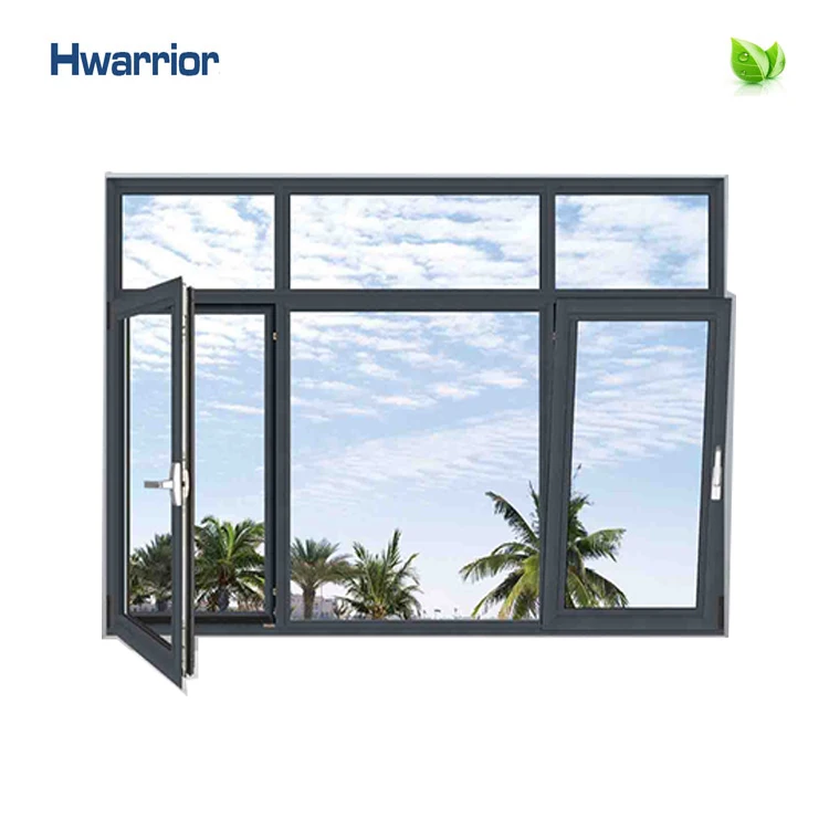 
Hot sale special design thermal insulated glass windows and door aluminum frame glass window 