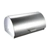 Kitchen Stainless Steel Metal Bread Bin Box Storage Bin Food Container with Roll up Lid for Loaves, Homemade Bread, Pastries