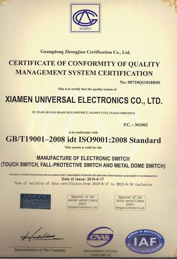 ISO-Certificate