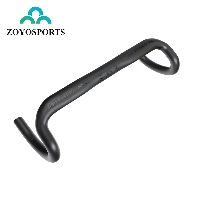 

ZOYOSPORTS 400/420/440mm Highway Bike Bicycle Handlebar Matte Black Full Carbon Fiber Road Handlebar, Black/ can be customized