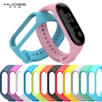 

Mijobs simple Original strap for mi band 3 Replacement Silicone Wrist strap miband 3 for mi band 4