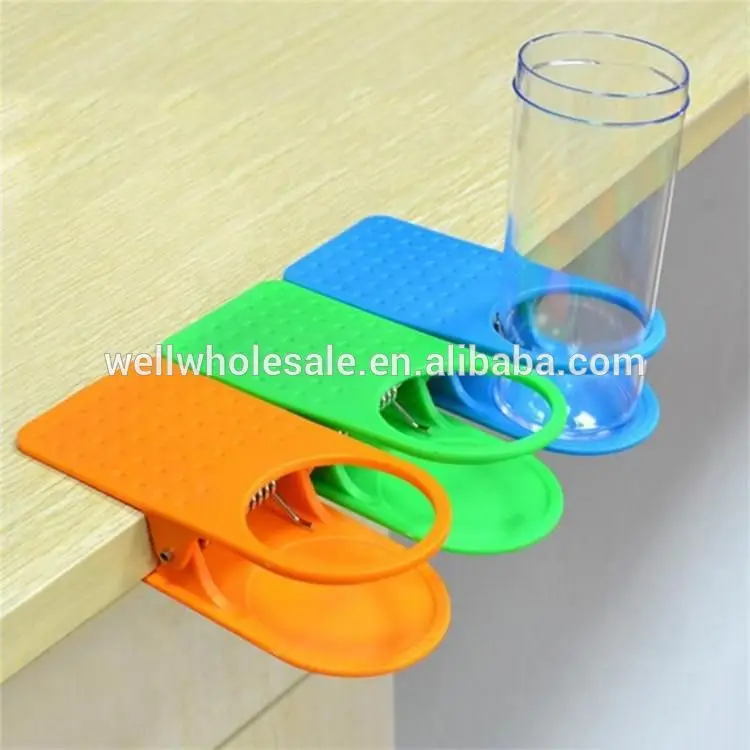 Plastic Cup Holder/table Cup Holder Clip,Office Table Glass Clip / Desk Cup Holder Buy Plastic