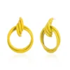 candy colorful geometric metal gold silver pink yellow earrings fashion hoop circle knot metal earrings female women