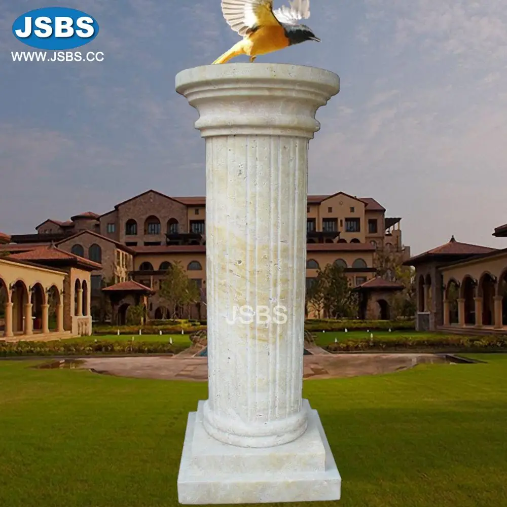 Round Antique Beige Stone Portico Pillar Design Buy Beige Stone 