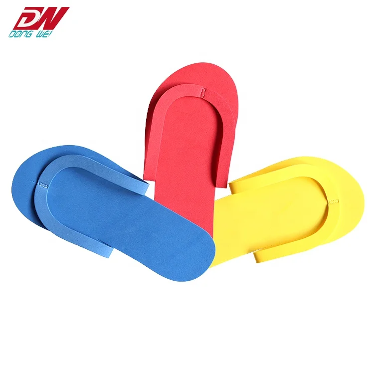 
factory supplies disposable Eva slippers for hotel pedicure shops 