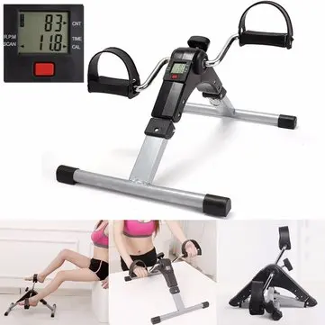 Digital Foldable Mini Bike Foot Pedal Cycle Exerciser Leg Arm