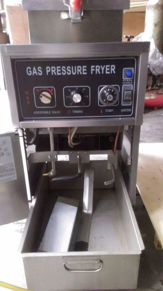 IS-MDXZ-25C Gas Chicken Deep Fryer For Duck Chicken Pressure Fryers For Sale Only Gas as Fuel Not Electric Without Oil Pump