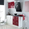 Different styles PVC wrapped MDF kitchen cabinet door Fair Price Kitchen Italian Furniture