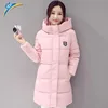 2017 manufacturer New Arrival Casual Warm Long Sleeve Ladies Basic Coat jaqueta women parkas cotton down jacket