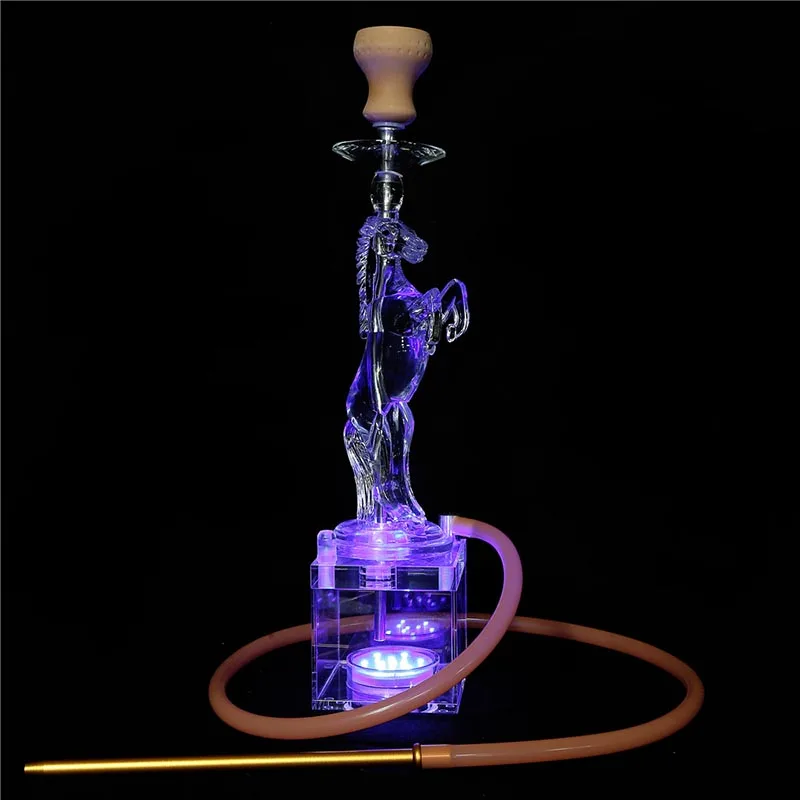 Aliexpress.com : buy new!!!2016 glass shisha hookah led lighting Electric Led Light Horse Shaped Single Shisha Pipe Acrylic Shisha