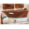 Top design bar counter shaped boat bar table with ice bucket