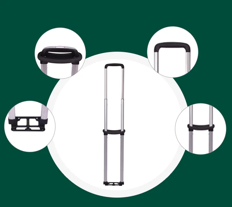 Detailed parts of telescoping handles 