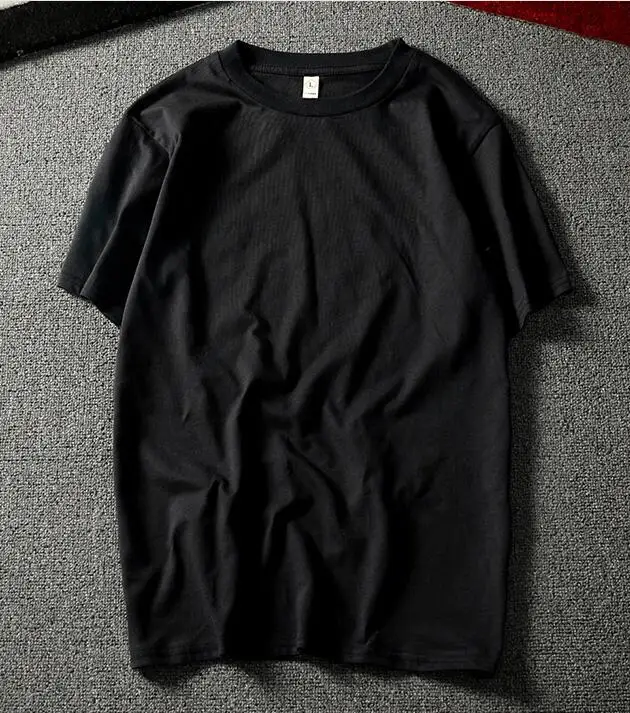 
Wholesale custom logo blank plain cotton casual t-shirts man 